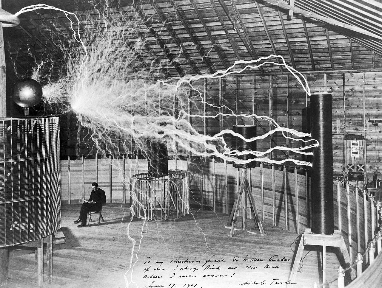 Il laboratorio di Tesla a Colorado Springs, 1900